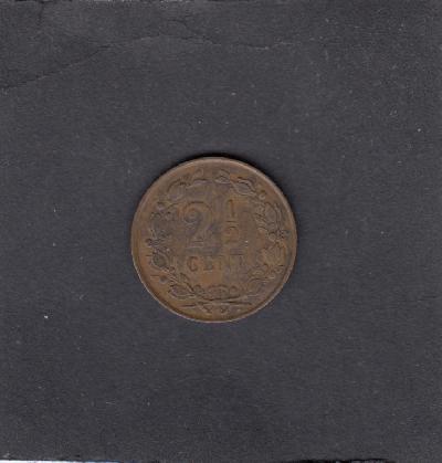 Beschrijving: 2 1/2 Cent WILLEM III